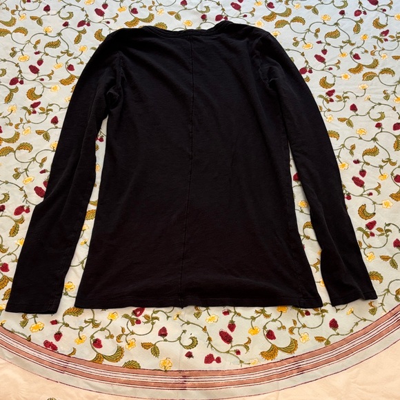 rag & bone Black Long Sleeve Women's Top - Picture 2 of 5